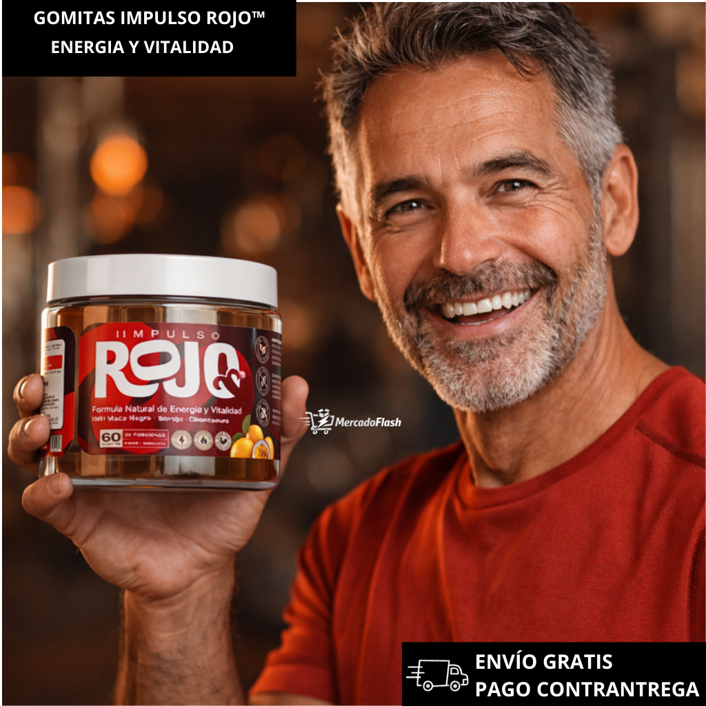 🔥 Oferta Especial: Gomitas Impulso Rojo – Energía y Vitalidad Masculina Todos los Días