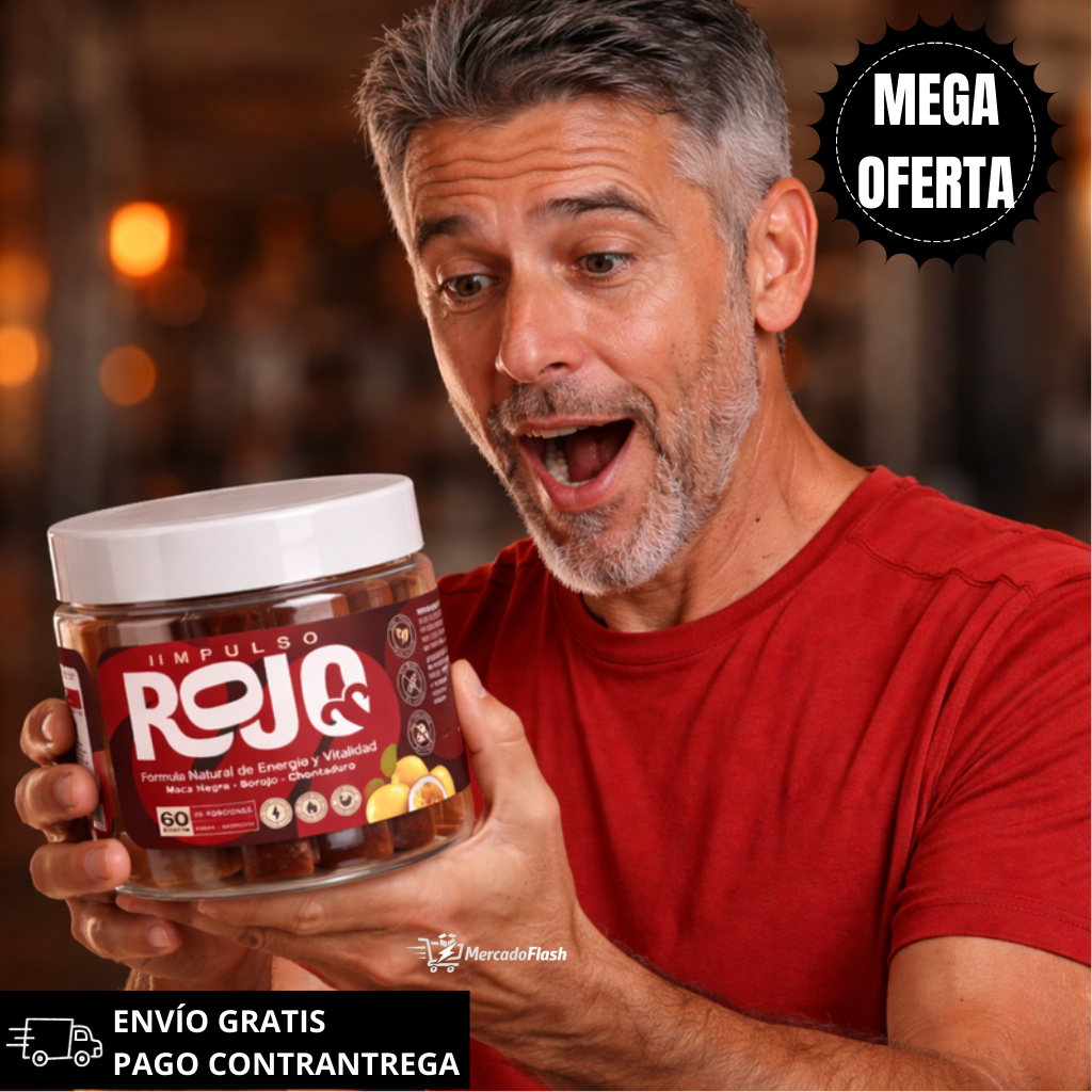 🔥 Oferta Especial: Gomitas Impulso Rojo – Energía y Vitalidad Masculina Todos los Días
